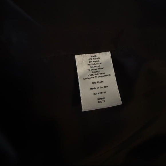 Talbots Pink Multi-Color Tweed Zip Blazer Jacket 8 - Picture 5 of 5